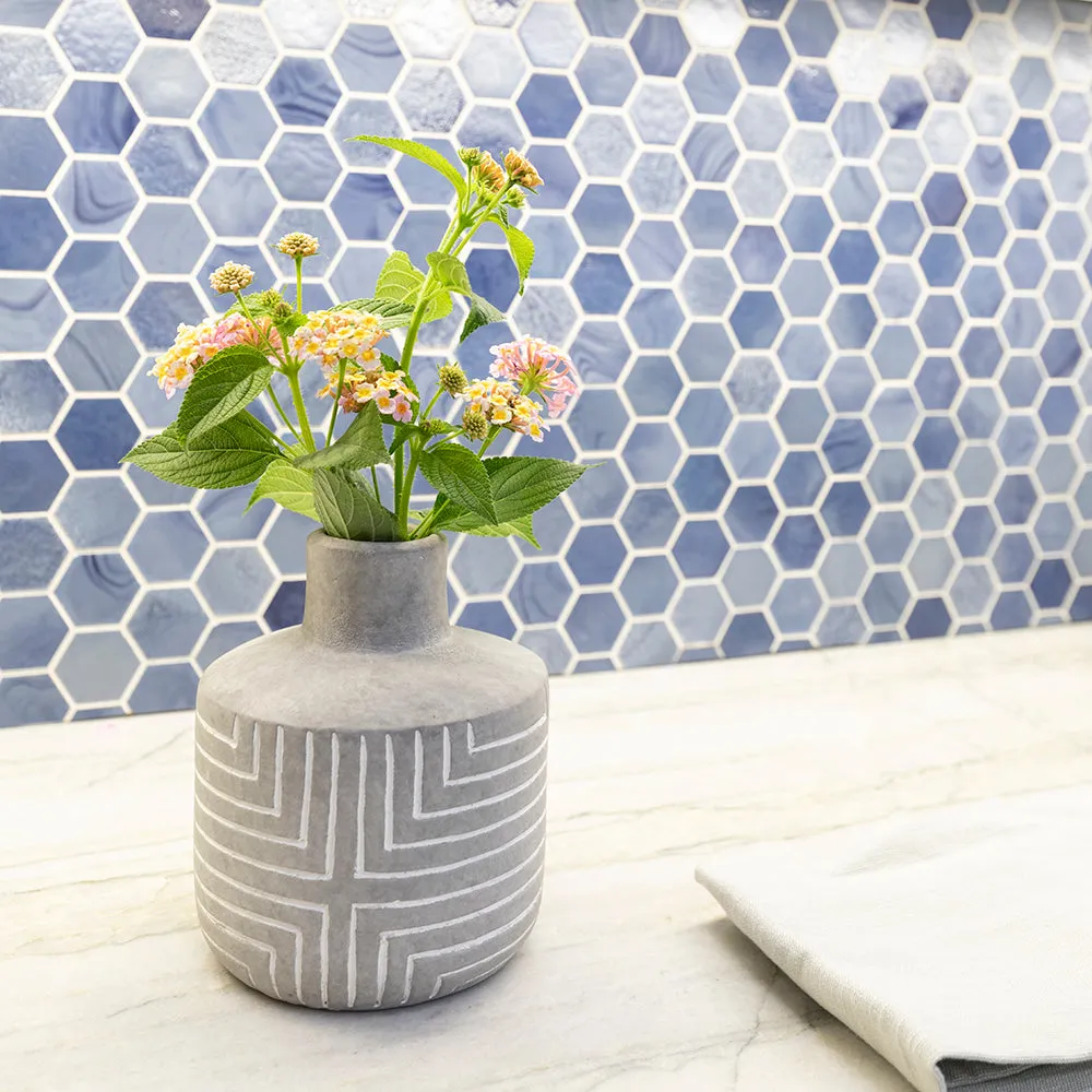 1 5/8″ Hexagon in Harbor Blend
