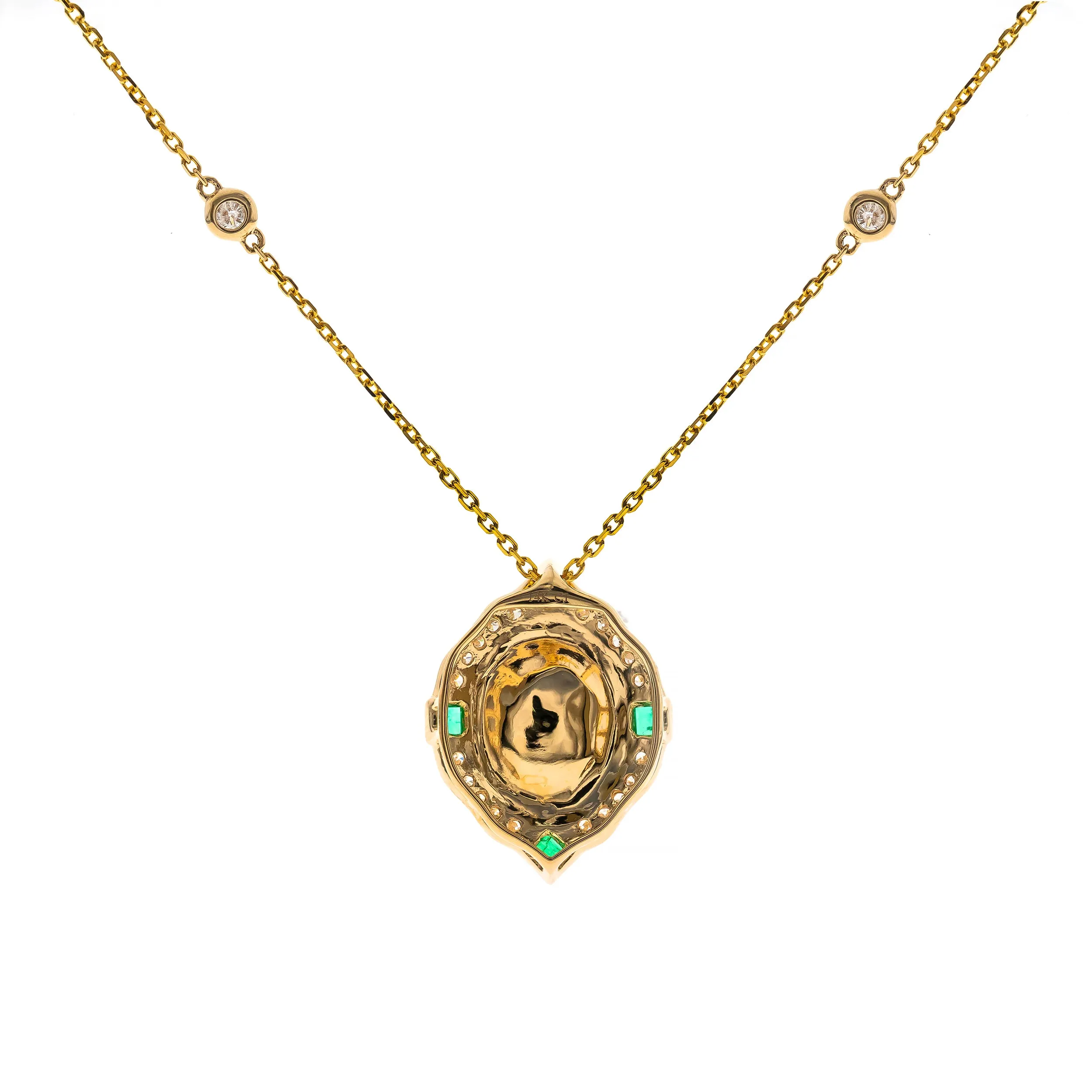 14K Yellow Gold Opal Pendant