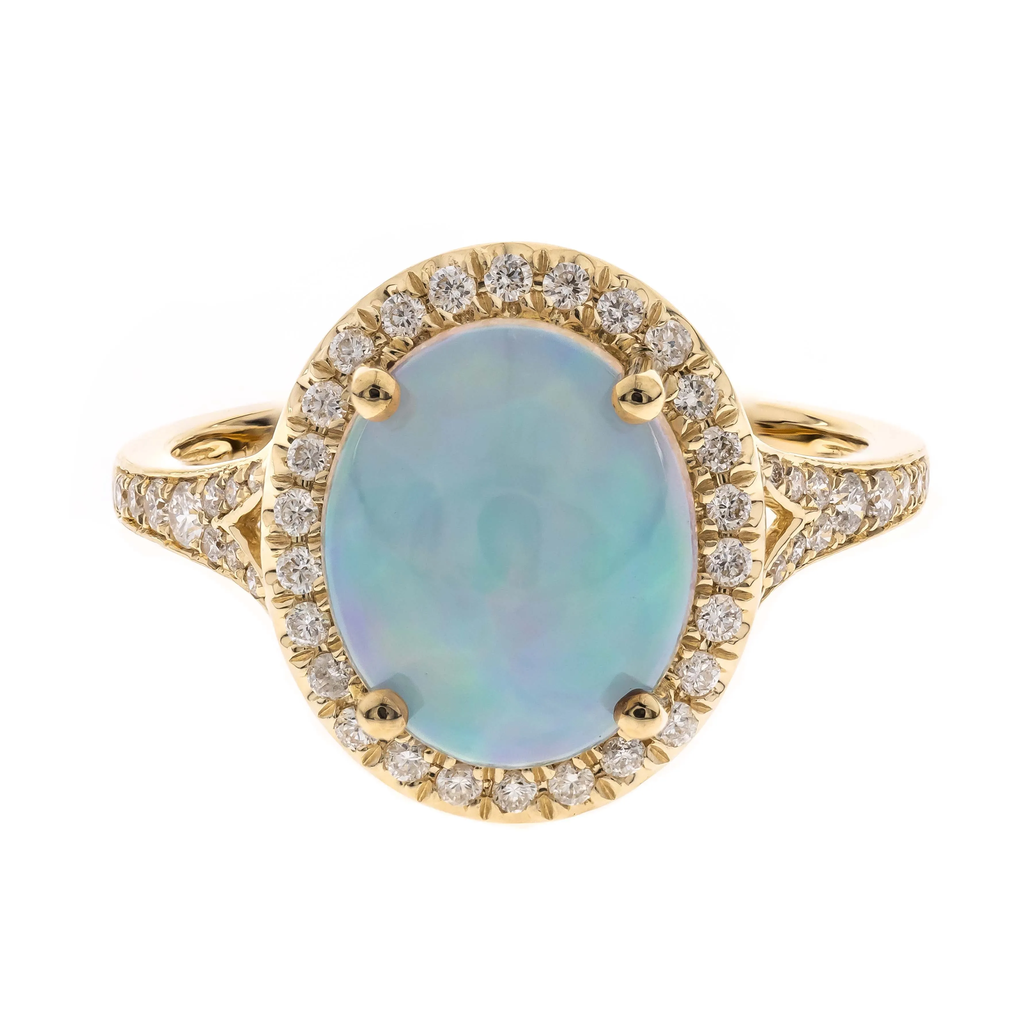 14K Yellow Gold Opal Ring