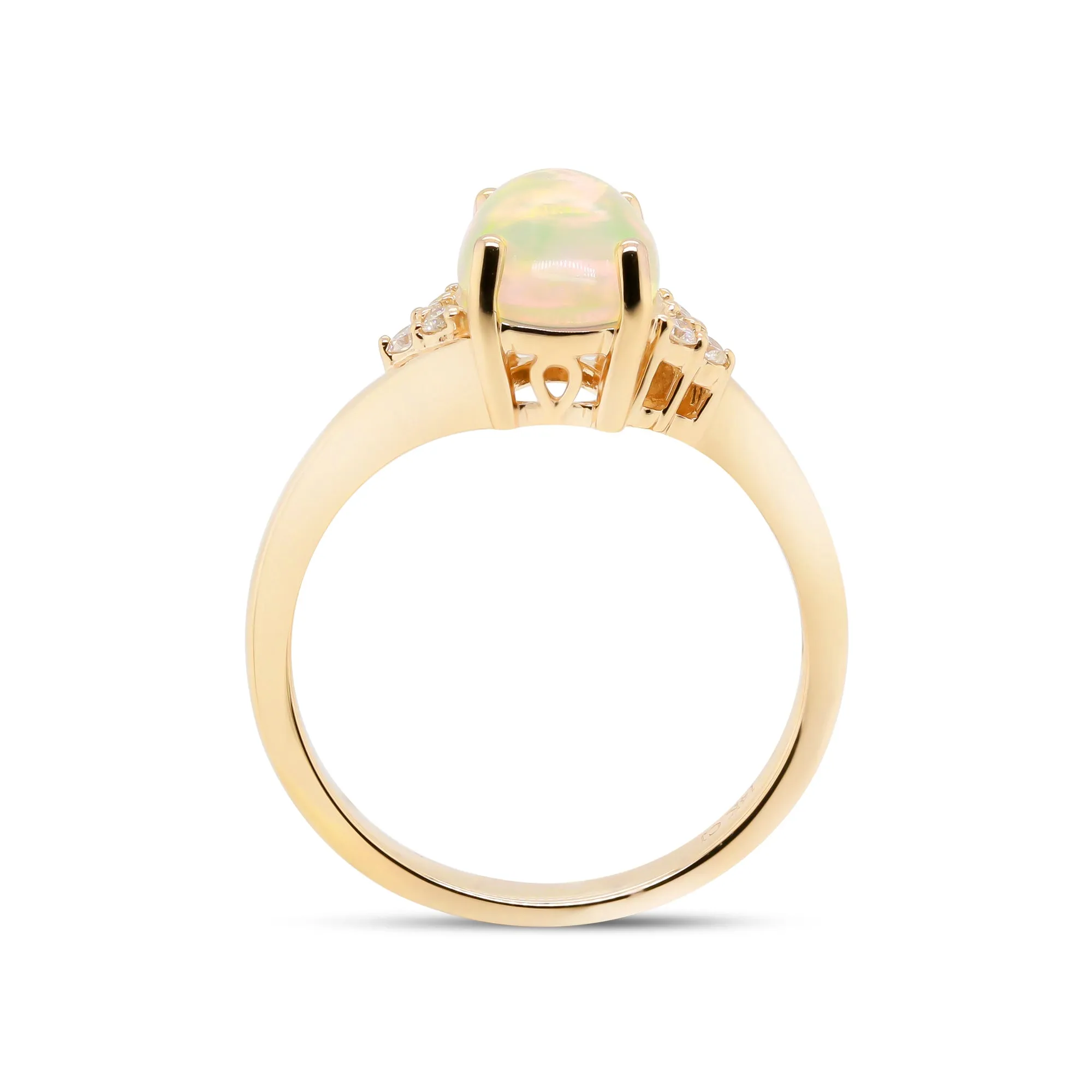 14K Yellow Gold Opal Ring