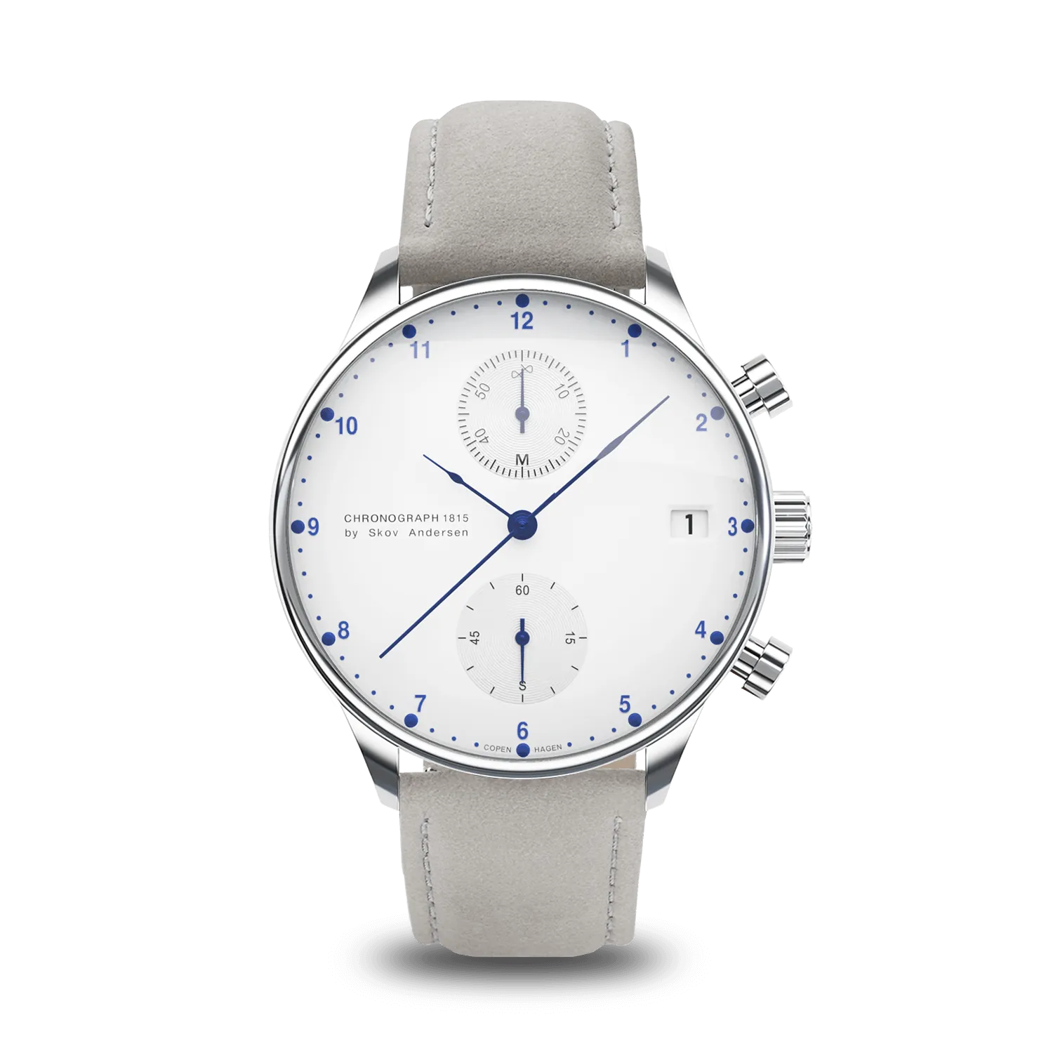 1815 Chronograph, Steel / White