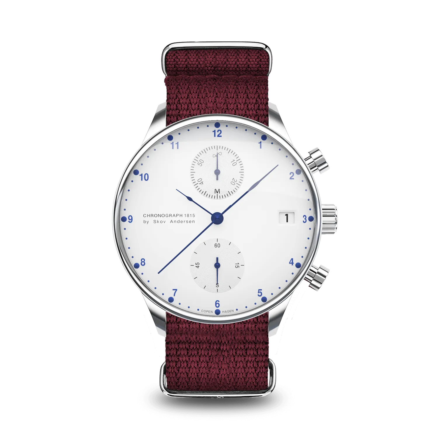 1815 Chronograph, Steel / White