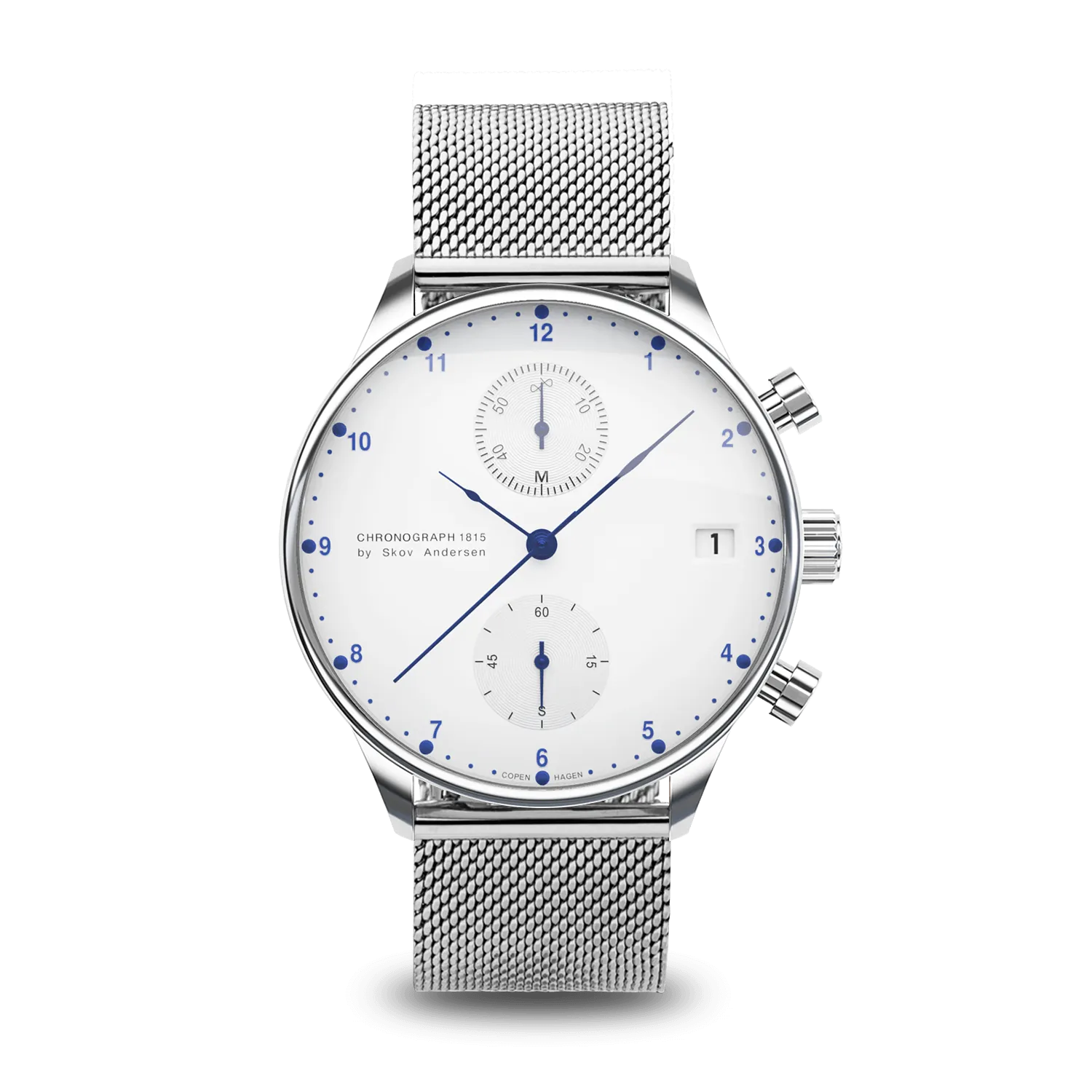 1815 Chronograph, Steel / White