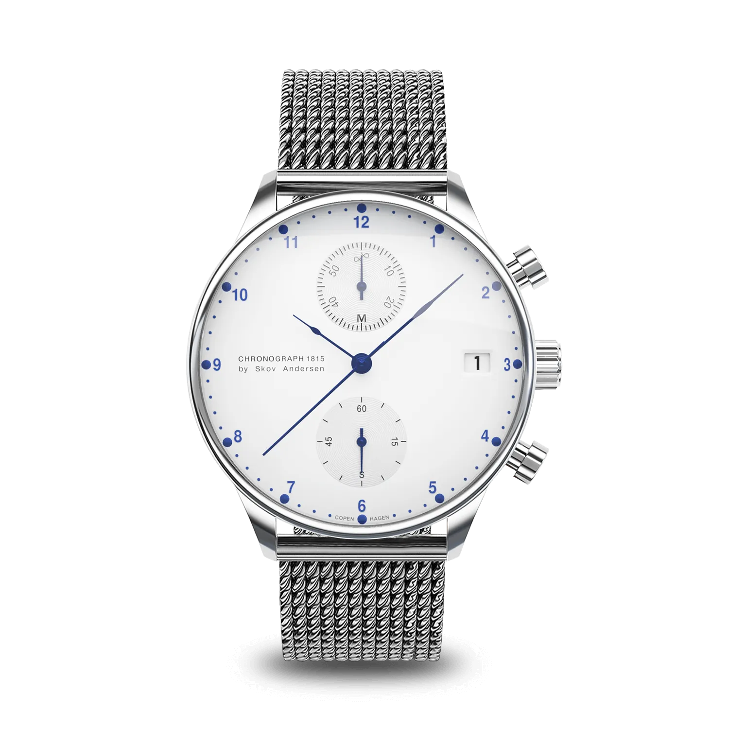 1815 Chronograph, Steel / White