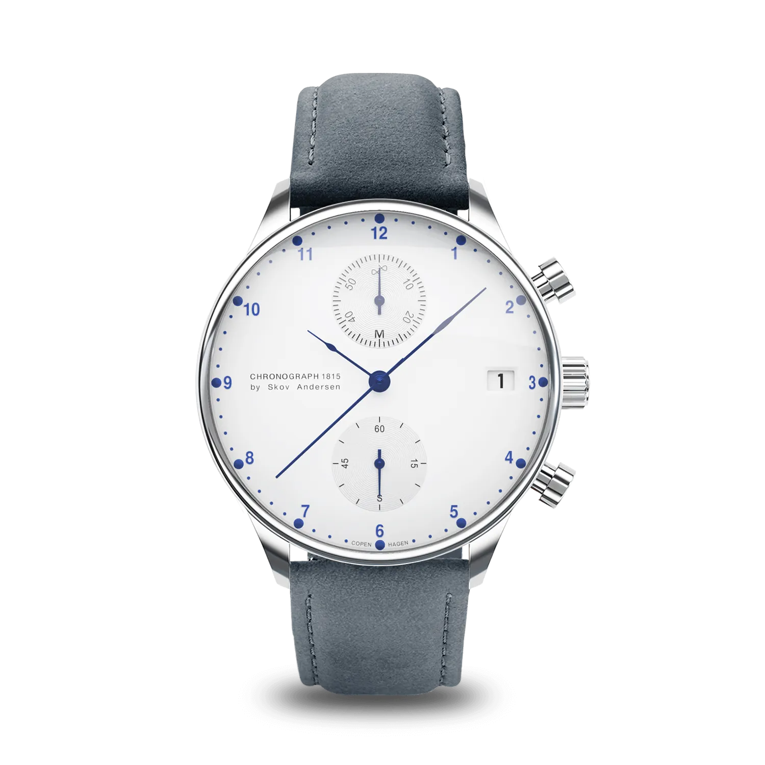 1815 Chronograph, Steel / White