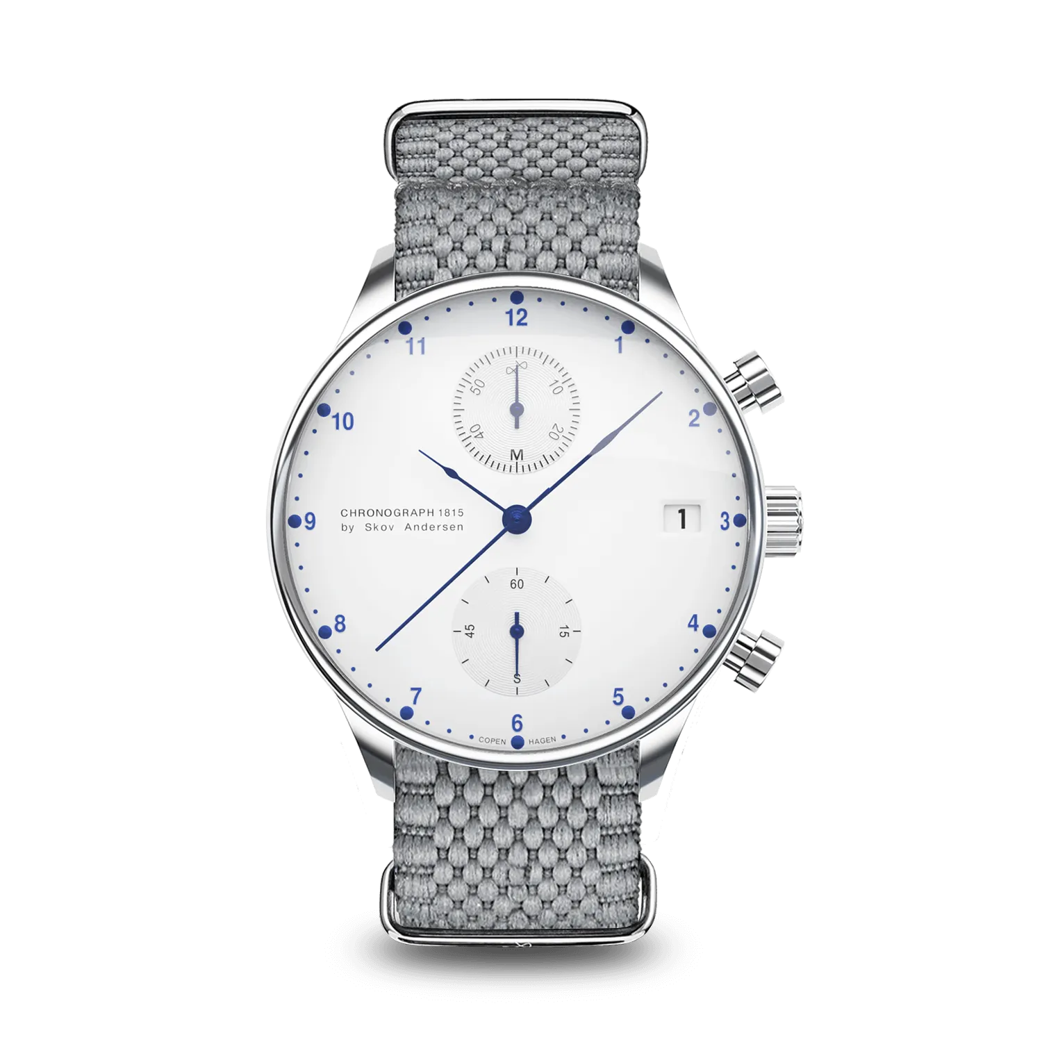 1815 Chronograph, Steel / White
