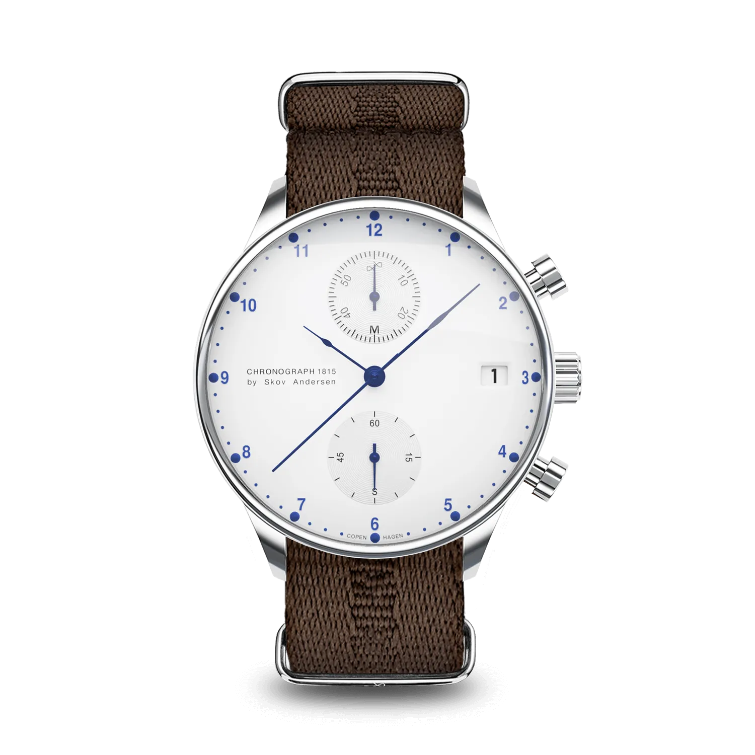 1815 Chronograph, Steel / White