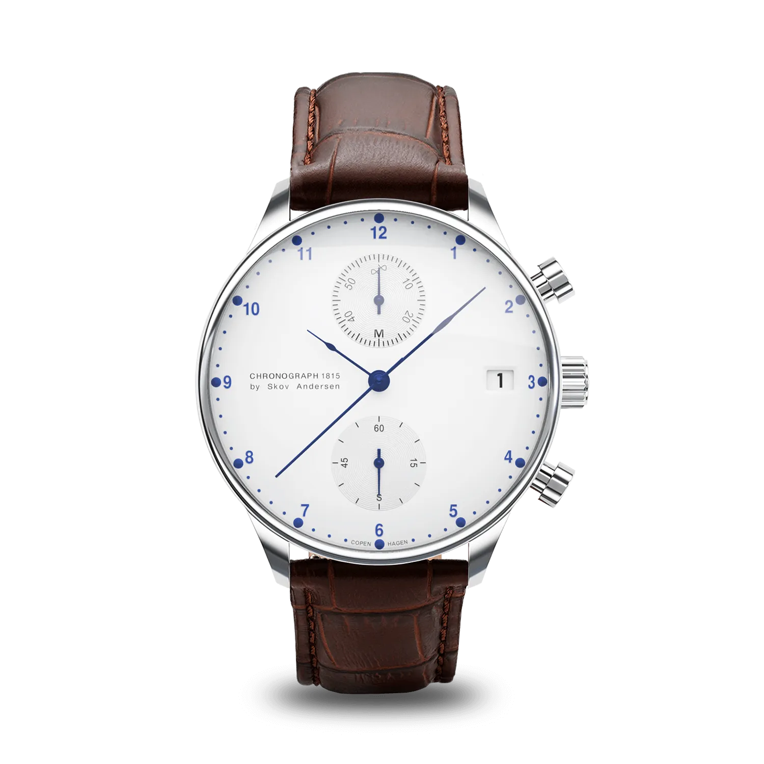 1815 Chronograph, Steel / White