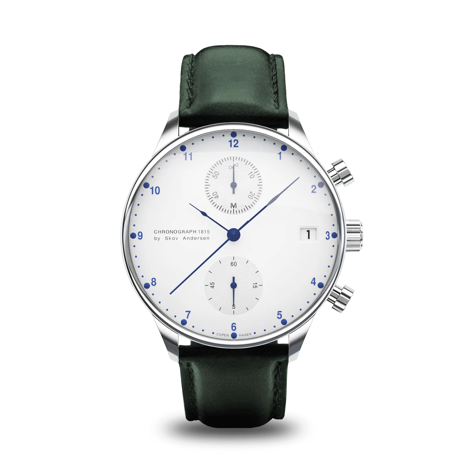 1815 Chronograph, Steel / White