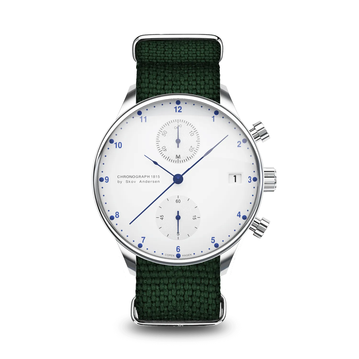 1815 Chronograph, Steel / White