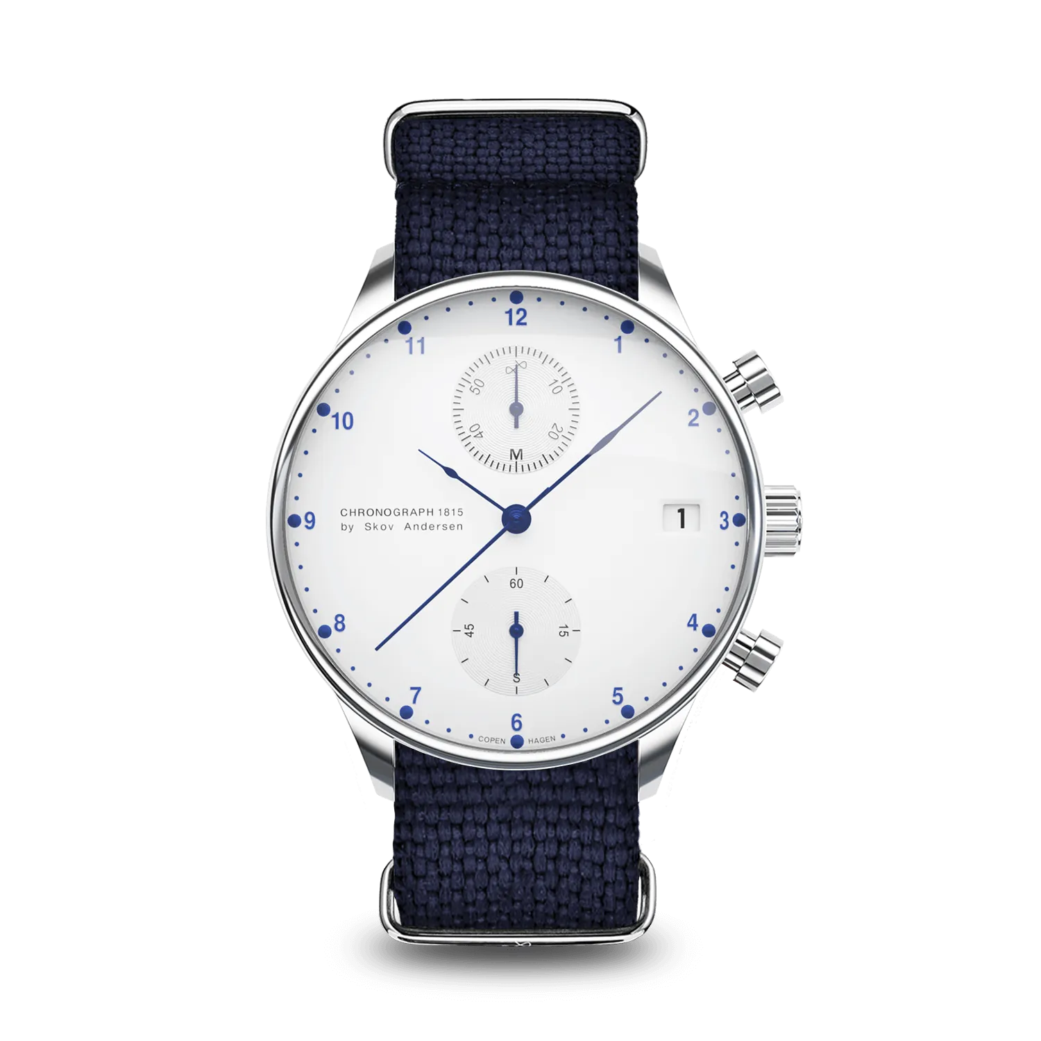 1815 Chronograph, Steel / White