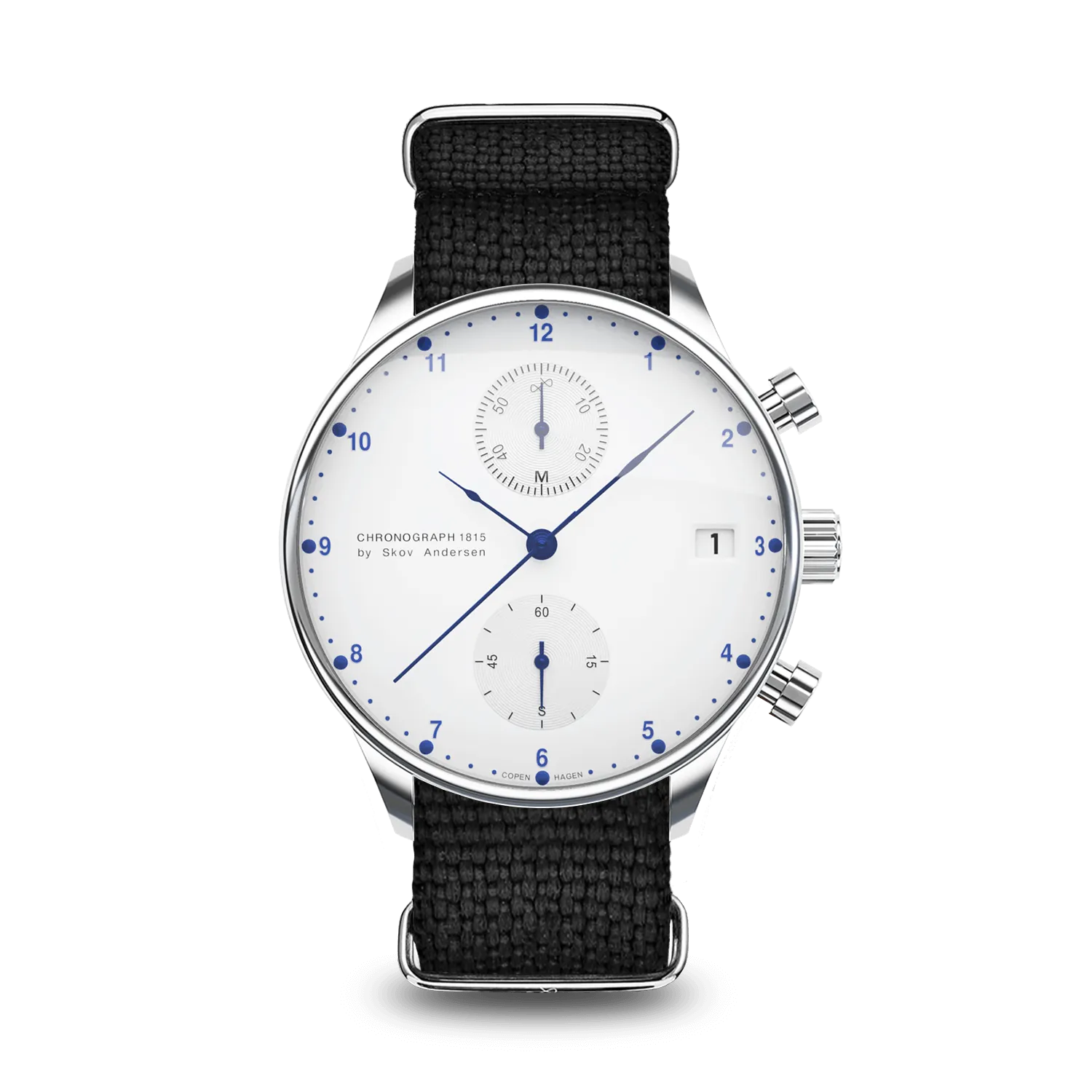 1815 Chronograph, Steel / White