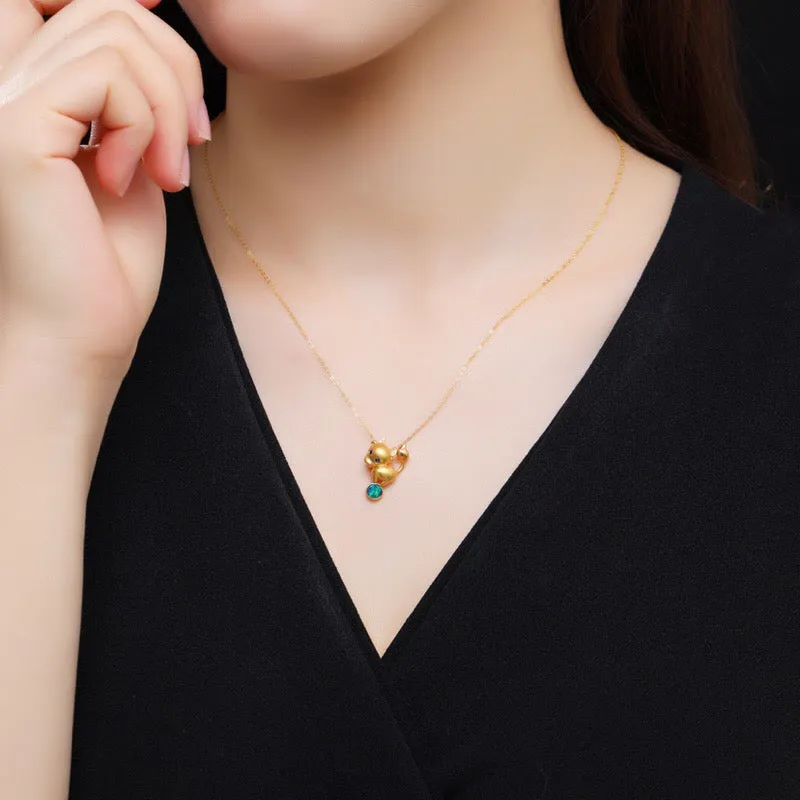 18K Gold Diamond Sapphire Round Cut Natural Opal 12X24M Bull Pendant Necklace