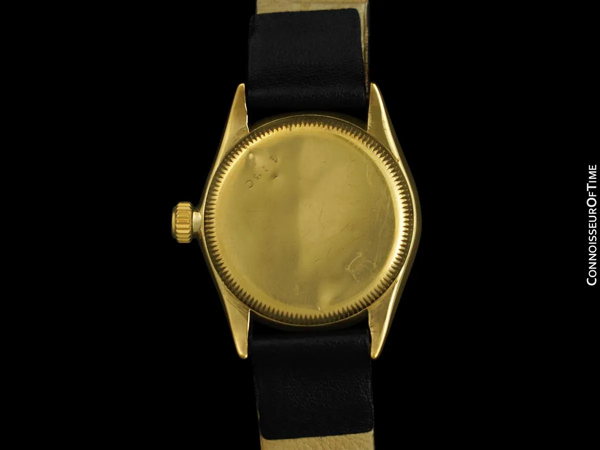 1937 Rolex Oyster Chronometer Vintage Boys Size Midsize Unisex Watch - 9K Gold