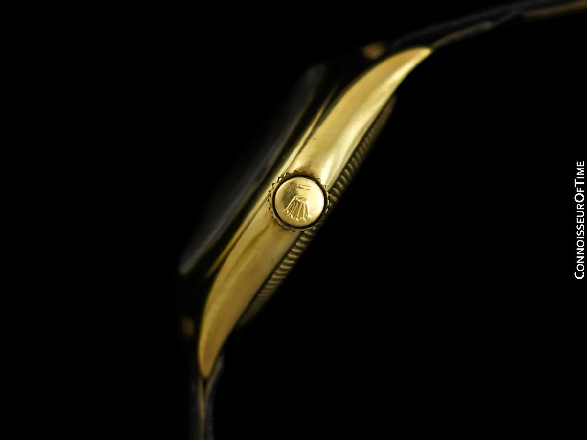 1937 Rolex Oyster Chronometer Vintage Boys Size Midsize Unisex Watch - 9K Gold