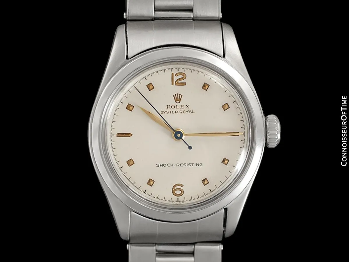 1952 Rolex Oyster Royal Vintage Mens Unisex Uncommon Ref. 6144 Watch - Stainless Steel