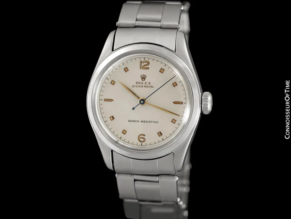 1952 Rolex Oyster Royal Vintage Mens Unisex Uncommon Ref. 6144 Watch - Stainless Steel
