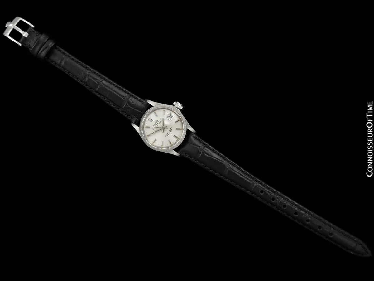 1967 Rolex Datejust (President) Ladies Vintage Watch with Silver Dial - 18K White Gold