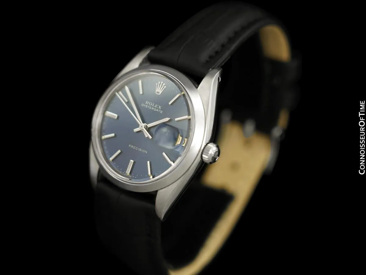 1970's Rolex Oysterdate Vintage Mens Watch with Date - Stainless Steel
