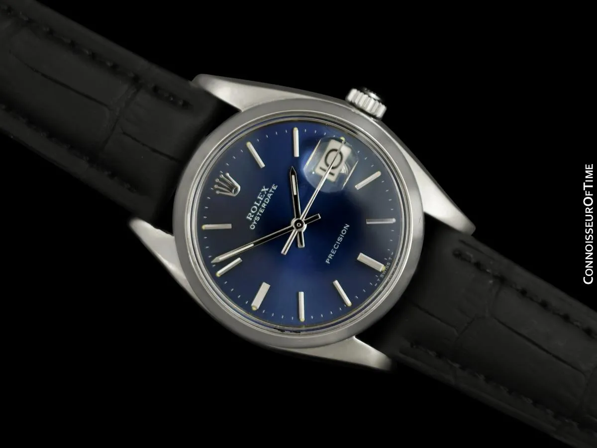 1970's Rolex Oysterdate Vintage Mens Watch with Date - Stainless Steel