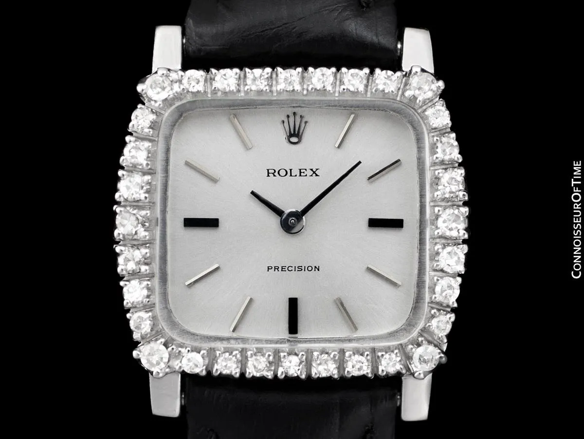 1973 Rolex Ladies Vintage Dress Watch - Stainless Steel & Diamonds