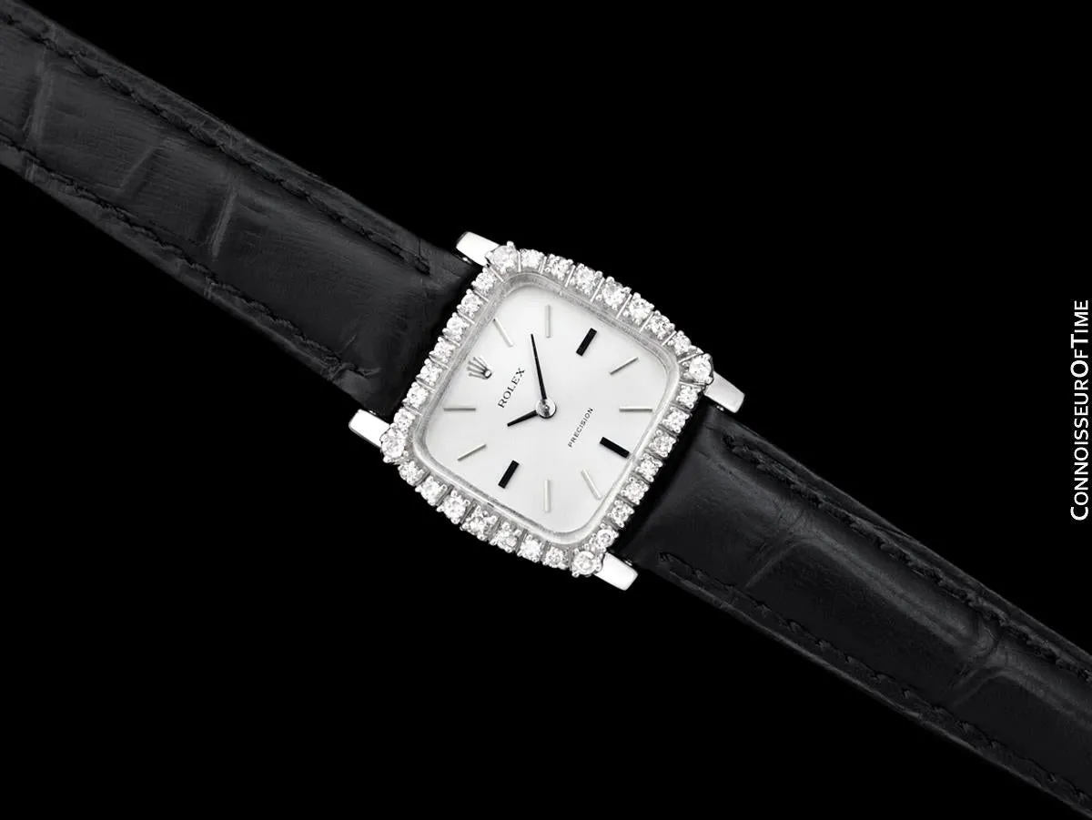 1973 Rolex Ladies Vintage Dress Watch - Stainless Steel & Diamonds