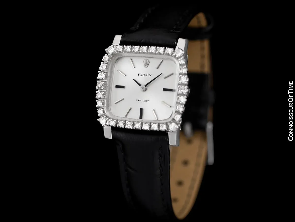 1973 Rolex Ladies Vintage Dress Watch - Stainless Steel & Diamonds