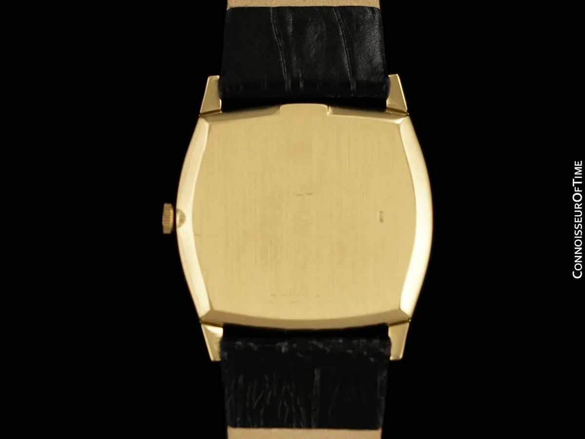 1974 Rolex Cellini Vintage Mens Handwound TV Shaped Dress Watch, Ref. 3805 - 18K Gold