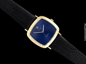 1976 Rolex Cellini Vintage Mens Handwound TV Watch, Ref. 4084 - 18K Gold