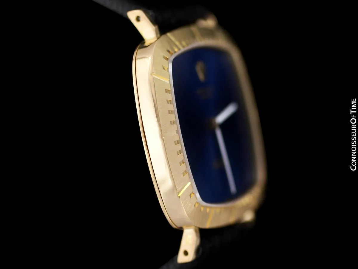 1976 Rolex Cellini Vintage Mens Handwound TV Watch, Ref. 4084 - 18K Gold
