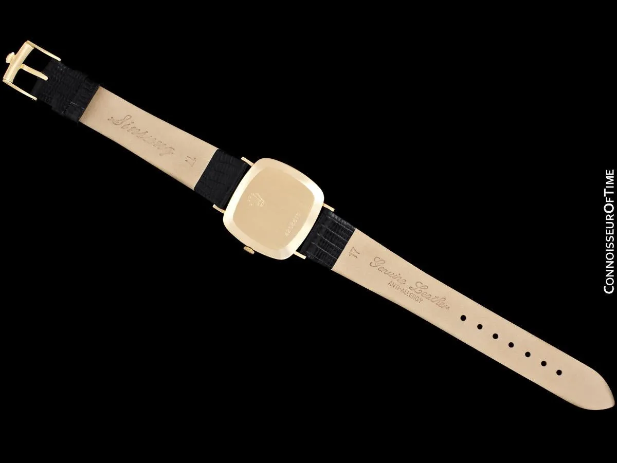 1976 Rolex Cellini Vintage Mens Handwound TV Watch, Ref. 4084 - 18K Gold