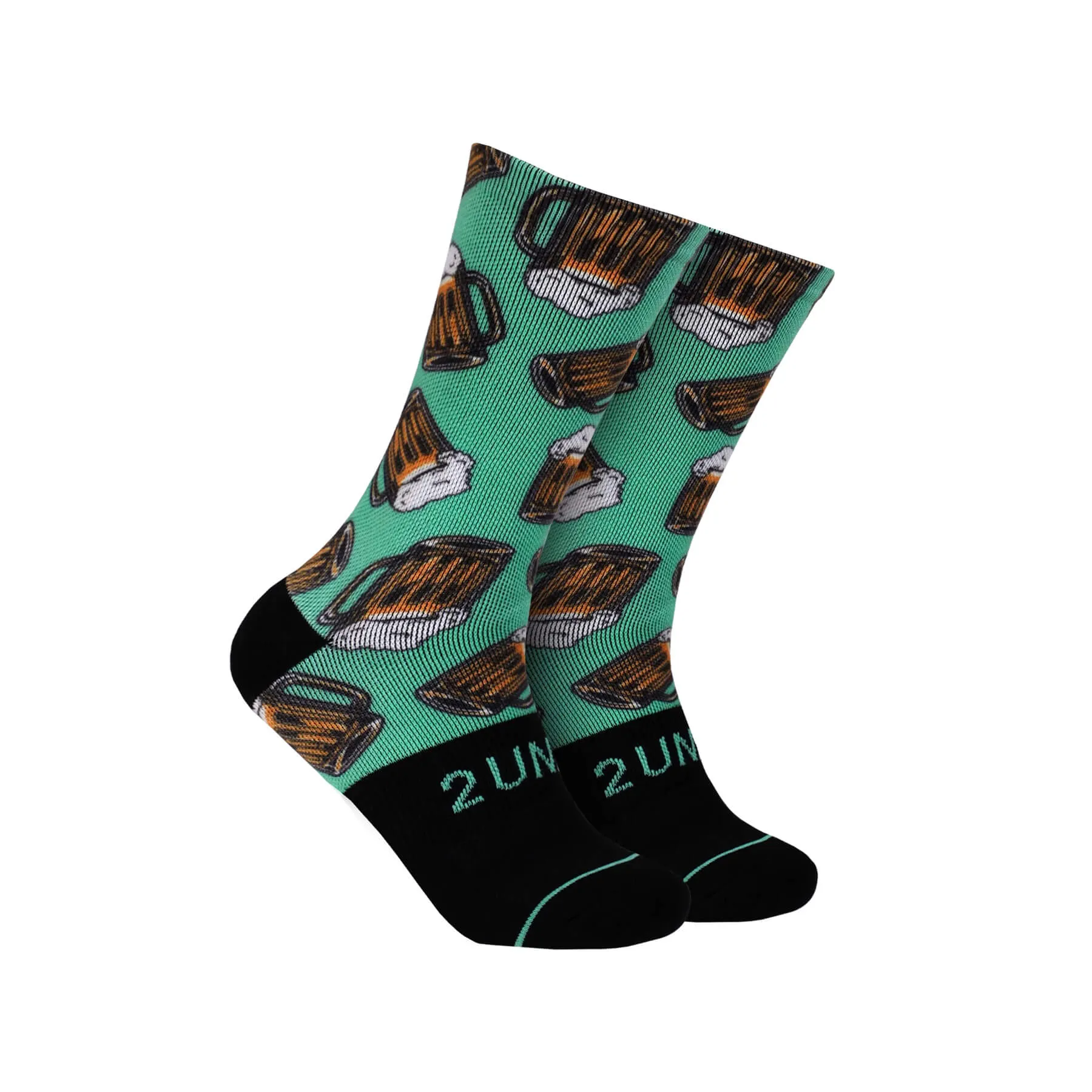 2UNDR Flex Printed Crew Sock - Beer Break