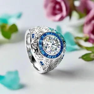 3.0 Ct Diamond Vintage Men's Engagement Ring