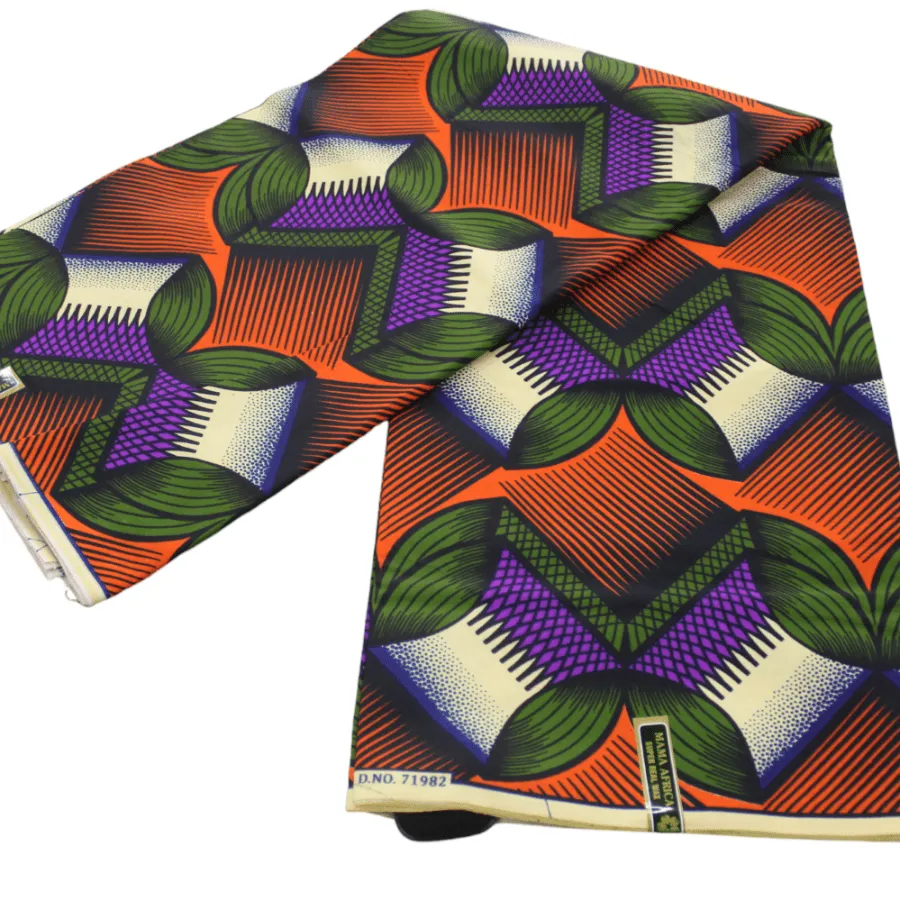 African Print 6 Yards Fabric 110 cm Assorted
