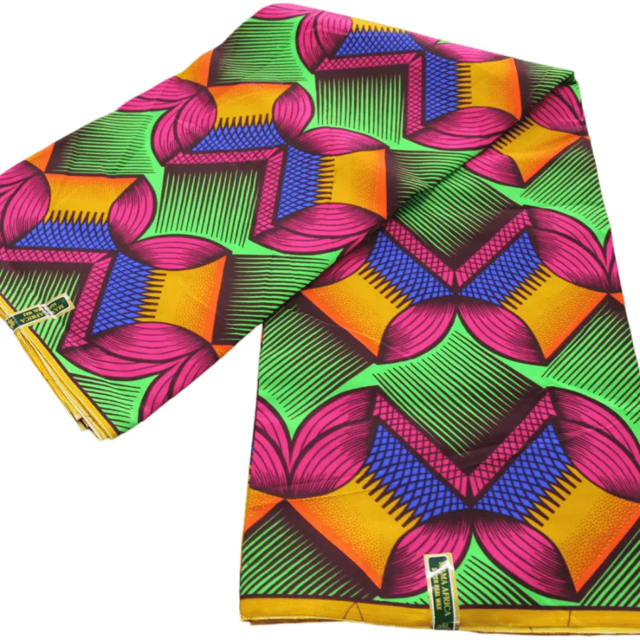 African Print 6 Yards Fabric 110 cm Assorted