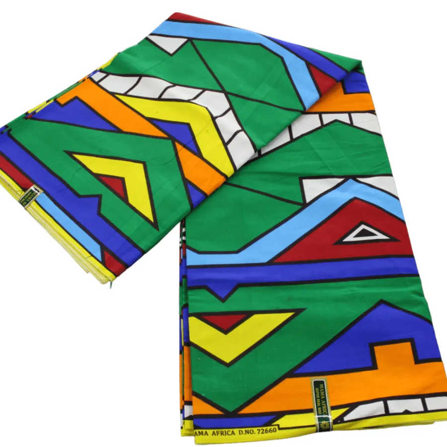 African Print 6 Yards Fabric 110 cm Assorted