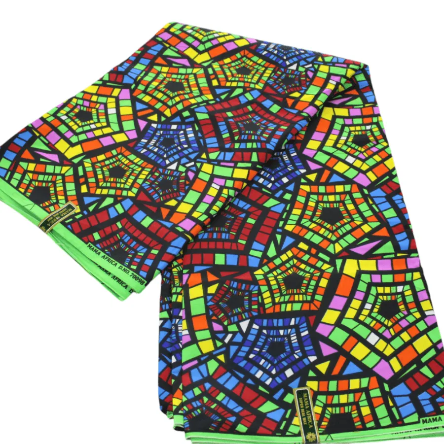 African Print 6 Yards Fabric 110 cm Assorted