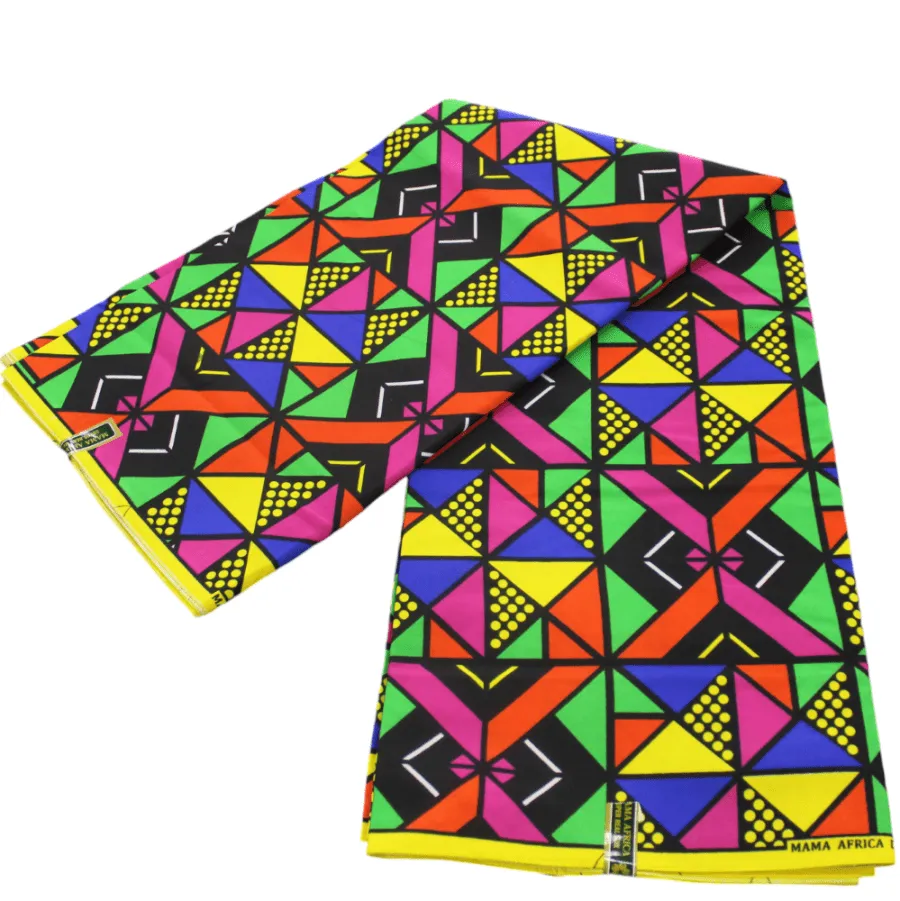 African Print 6 Yards Fabric 110 cm Assorted