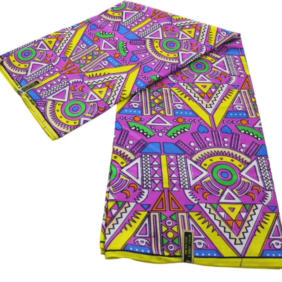 African Print 6 Yards Fabric 110 cm Assorted