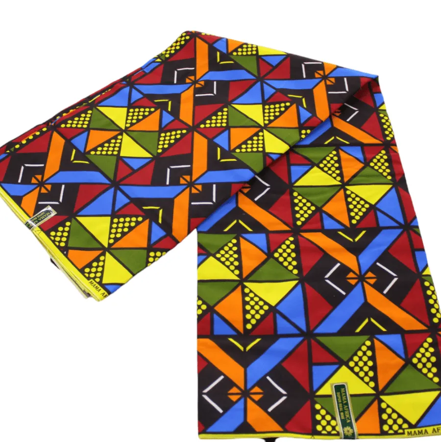 African Print 6 Yards Fabric 110 cm Assorted