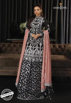 AJN-11 | Asim Jofa Ishq-e-Naubahar Collection 2021 | Unstitched Embroidered Organza Suits
