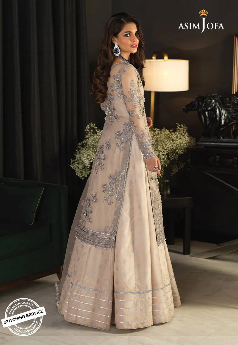 AJN-17 | Asim Jofa Ishq-e-Naubahar Collection 2021 | Unstitched Embroidered Organza Suits