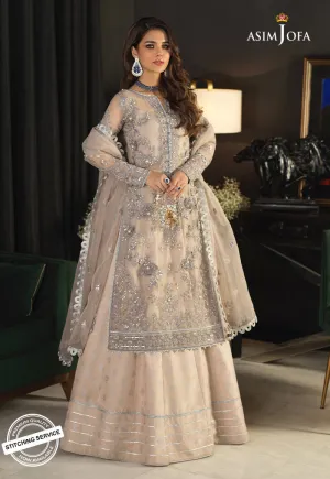 AJN-17 | Asim Jofa Ishq-e-Naubahar Collection 2021 | Unstitched Embroidered Organza Suits