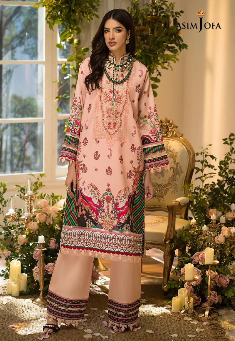 AJPR-30 | Asim Jofa Prints Rania Collection 2022 | Unstitched Embroidered Lawn Suits