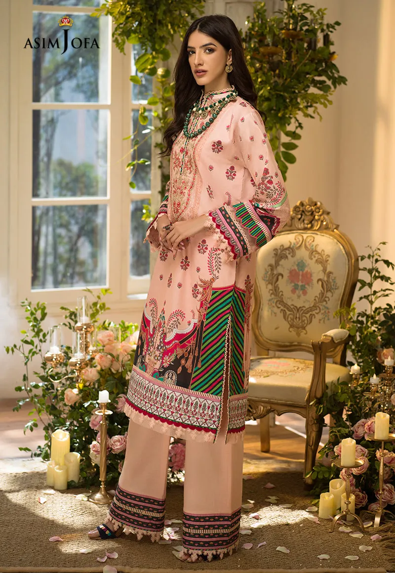 AJPR-30 | Asim Jofa Prints Rania Collection 2022 | Unstitched Embroidered Lawn Suits