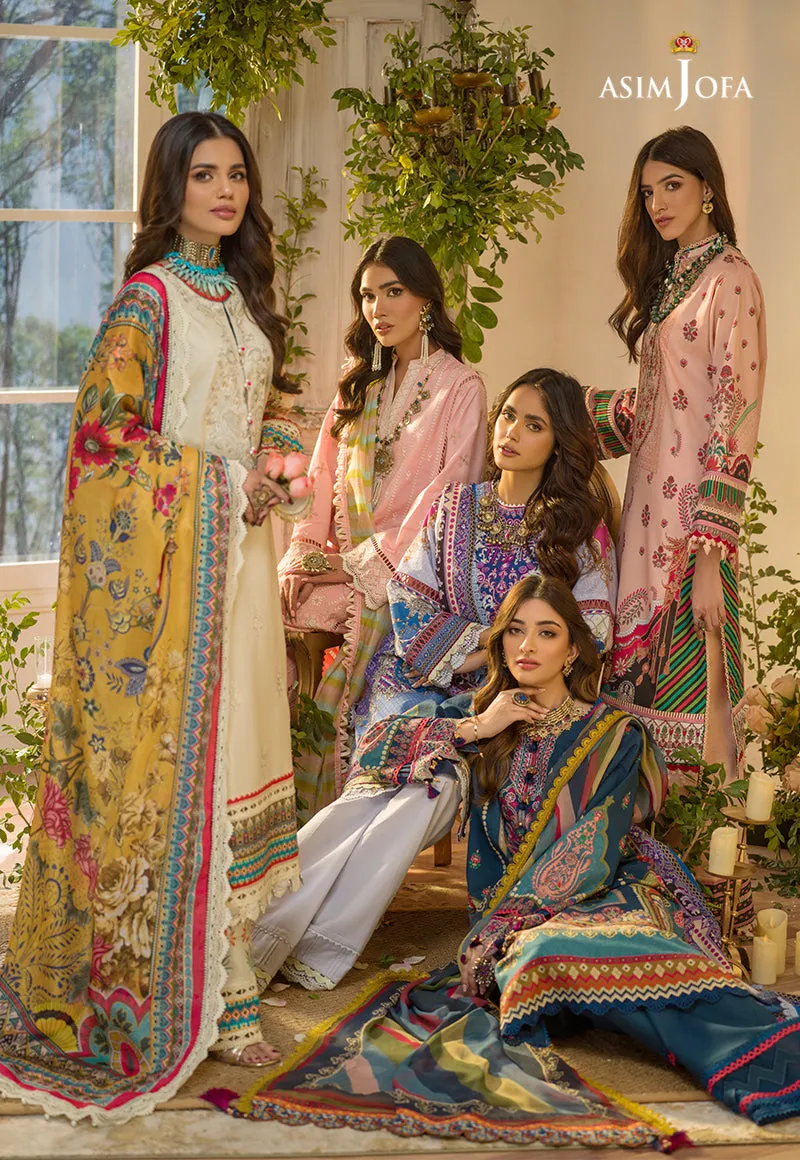 AJPR-30 | Asim Jofa Prints Rania Collection 2022 | Unstitched Embroidered Lawn Suits