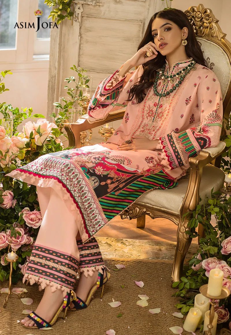 AJPR-30 | Asim Jofa Prints Rania Collection 2022 | Unstitched Embroidered Lawn Suits