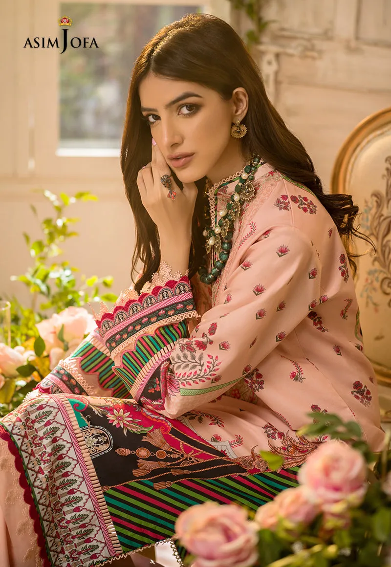 AJPR-30 | Asim Jofa Prints Rania Collection 2022 | Unstitched Embroidered Lawn Suits