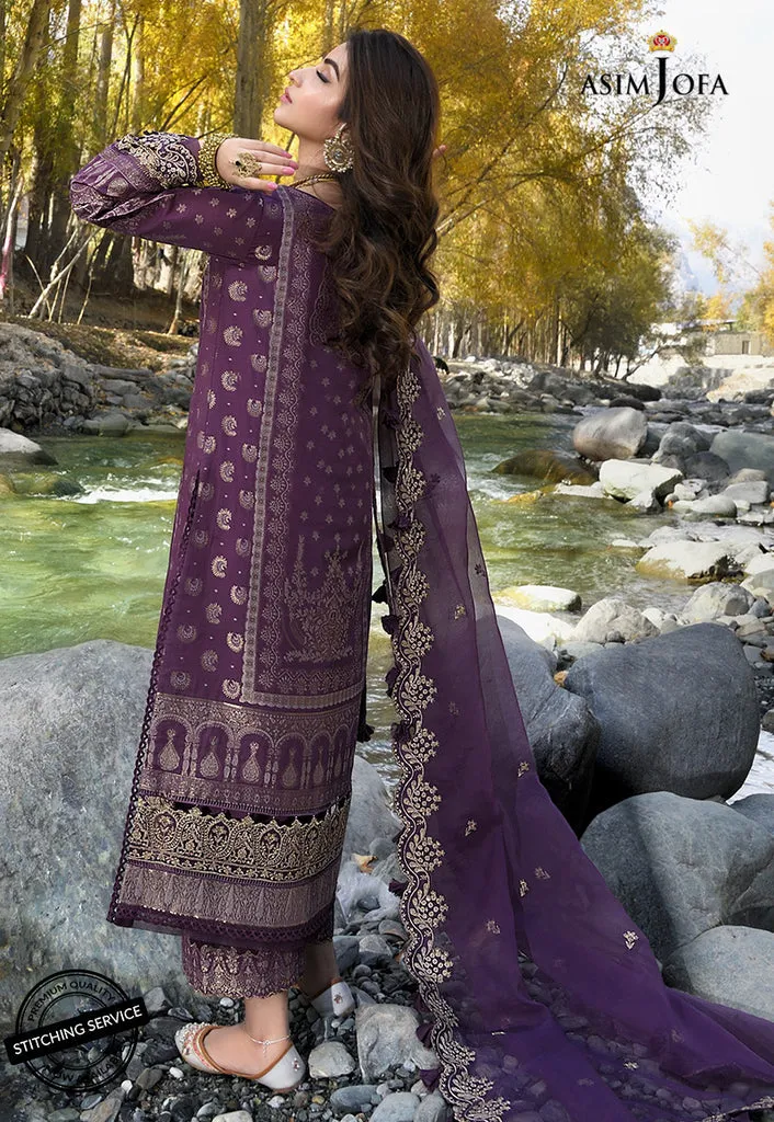 AJSL-12 | Asim Jofa Shehr-e-Yaar Luxury Lawn Collection 2022 | Unstitched Embroidered Lawn Suits