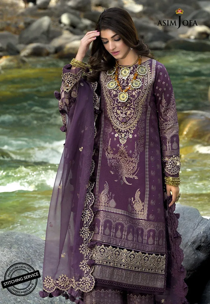 AJSL-12 | Asim Jofa Shehr-e-Yaar Luxury Lawn Collection 2022 | Unstitched Embroidered Lawn Suits